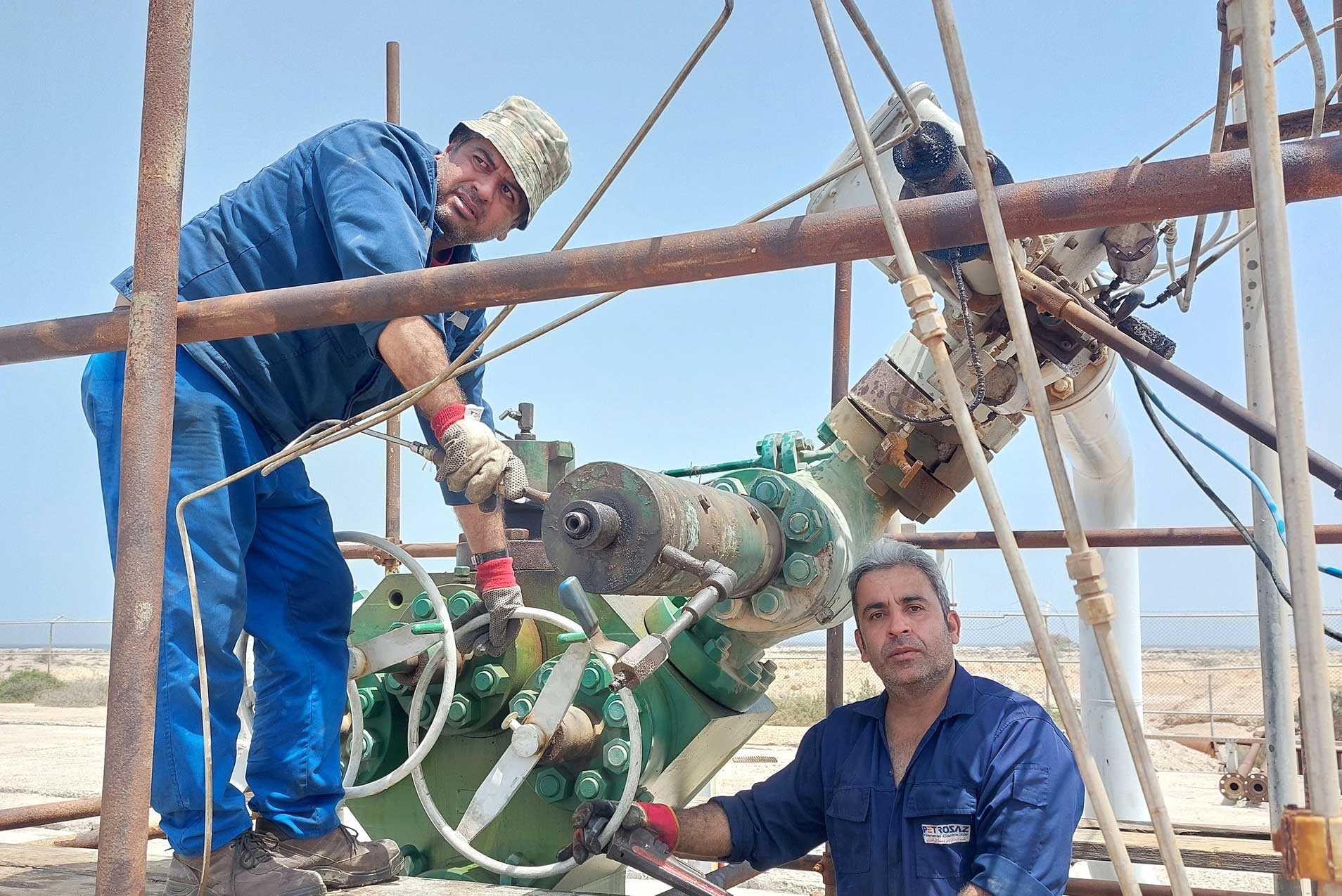 عملیات تعویض شیر ایمنی و فشارسنجی درون‌چاهی میدان گازی لاوان با موفقیت به پایان رسید